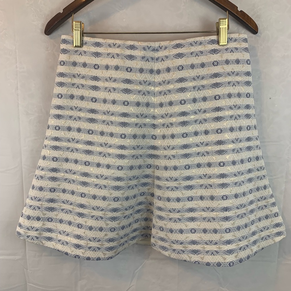 J. Crew Factory Jacquard flare skirt in stripe